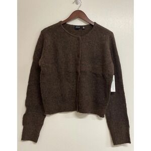 Stitch Fix RD Style Open Front Knit Cardigan Sweater Brown Women's M NWT‎